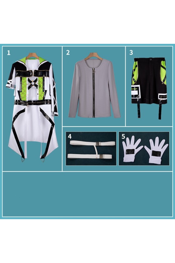 2XXT Cosplay Vtuber Virtual YouTuber Inami Rai MECHATU-A 1st Live OVER DRIVE Visualss Cosplay Costume